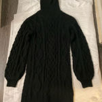 Love Tree . Black Cable-Knit Sweater Dress M Winter Quiet Luxury Academia NEW Photo 0