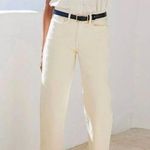 AYR The Beat Drop Jeans Barrel Leg in Straw Hat Cream Tan Size 34 Photo 0