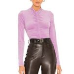 ALC Frank A.L.C. Ansel Shirred Top in Purple X REVOLVE, Size XS New w/Tag Retail $295 Photo 1