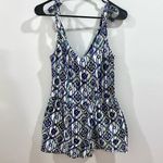 BCBGMAXAZRIA Miley Cyrus MaxAzria abstract print romper with pockets size medium Photo 4