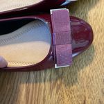 ASOS Burgundy Patent Bow Ballet Flats NWOT US Size 6.5 Photo 2