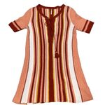 Free People NEW  Lollipop Sunset Stripe Tunic Knit Mini Dress size Small Photo 7