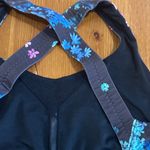 Lululemon  athletica Black and Blue Floral SPORT Top Photo 4