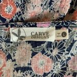 Carve Designs  Floral Organic Cotton Dress L Sleeveless Boho Garden Cottagecore Photo 2