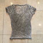 Poof! Poof Sheer Green/Gray Tee Shirt Sz Medium Photo 3