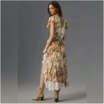 Anthropologie V-Neck Ruffle Lace Floral Hi Low Tiered Slip Dress Size 6 NEW Photo 14