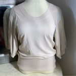 BCBGirls  Soft Cream Short Sleeve Top Photo 1
