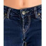 SILVER Berkley Bold Stitching Denim Blue Jeans ~ Women's Size 26 x 32 Photo 3