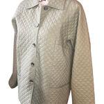 Sigrid Olsen Vintage Sport Quilted Green Button Up minimalist Y2K Size Small Photo 0