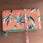 Rachel Pally Reversible Palm Print Turquoise Faux Leather Foldover Clutch Photo 7