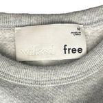 Wilfred  Free Gray Green Pink Floral Embroidered Crew Neck Sweatshirt size M Photo 2