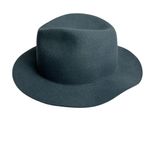 Anthropologie  Women's Blue Wool Fedora Hat One Size Travel Friendly Photo 2