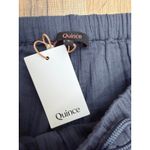 Quince Organic Cotton Gauze Wide Leg Pants Navy Size Small NWT Lightweight Photo 7