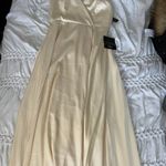 Lulus NWOT Champagne Gown Photo 3