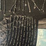 Velvet & Beaded Black Lace Up Women's Built in Corset Top size M Size M Photo 5