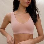 NWT Soma Seamless Aloe Turnaround Bralette - Tan Size Small Photo 0