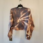 Fruit of the Loom  tie dye cropped sweatshirt size womens medium Photo 1