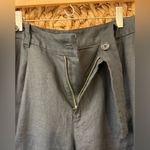 Madewell  The Harlow Wide Leg in 100% Linen Pant Black Size 8 Petite Photo 7