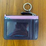 Coach NWOT Coin Wallet With A Key Ring And Diamond Print Pink Photo 3