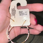 Maurice's 2/$10 NWT Maurice’s Beaded Hoop Drop Earrings Photo 3