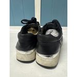 Michael Kors Black Leather Low Top Sneakers Women's Size 8.5 M KORS Logo Accents Photo 3