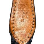 VTG 90s Equestrian Western Horse Silver Studded Braided Black Leather Belt Size M Photo 6