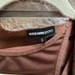 WAYDAMIN Sport 3 in 1 Set zip Up crop hoodie and leggings chocolate brown small Photo 5