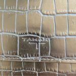 Tahari  Trifold Wallet Gold  Embossed Leather Crocodile Pattern CashCard Organize Photo 13