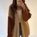 Entro Color blocked ribbed sweater jacket Photo 0