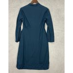 Virna Dro โ Blue Cotton Shirt Dress Women's 40 Artsy Minimalist Boho Chic Italy Size M Photo 1