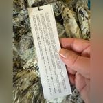 IRO  Paris Deniz Ruched Printed Cotton Mini Dress Green Designer NWT 38 MSRP $400 Photo 11