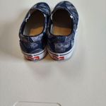 Vans Navy Blue 3D Skull Canvas Slip On Unisex Men Size 6 and Women Size 7.5 Photo 4