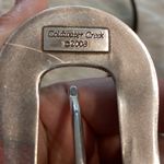 Coldwater Creek  Tan  Croc-Embossed Belt with Silver Buckle size 34 BNWOT Photo 2