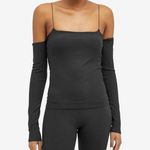 Joah Brown Women's Off The Shoulder Top in Onyx Photo 0