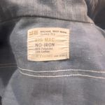 Vintage Hand Embroidered Chambray Shirt Lace Trim Western Cottagecore Blouse Blue Size undefined Photo 5