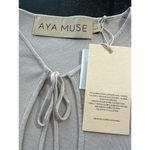 AYA MUSE Jacaranda Dress in Tan Large New Womens Knit Cut out Maxi Long Gown Photo 8