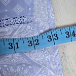 Francesca's Blue Rain Tank Cross Back Light Blue‎ Patterned Swing Dress L Size L Photo 6