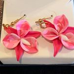 Clay Sculpted Flower Earrings Multi Photo 0