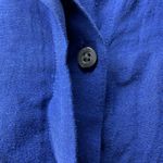 Reiss  Linen Royal Blue Button 
Down Shirt Size 8 Photo 3
