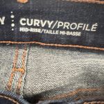 Old Navy Curvy Profile Womens 16 Short Jeans Mid Rise Dark Wash Stretch Straight Photo 5