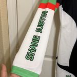 Sporty Digital Print Patchwork Zippered Bodycon Shorts Jumpsuit White Size L Photo 5