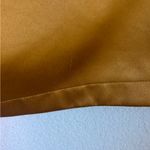 NWT Odd Muse Bronze Satin The Ultimate Muse Straight Neck Ruched Mini Dress L Gold Size L Photo 11