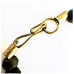 Vintage Scrimshaw Africa Buffalo Horn Tribal Pendant necklace Black Photo 4