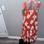 Anthropologie  Exquise Phoebe Flounced Dress Orange Small Summer Photo 7