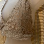Gilly Hicks Beige/tan Lace Halter Top Bralette 2XL Photo 6