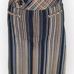 Vintage Renfrew Striped Mini Pencil Skirt Brown Size 2 Photo 0