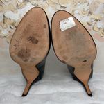 Corso Como Women’s Black Slip On Round Toe Leather High Heels Size 7.5M Photo 2