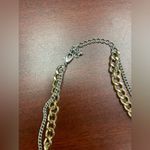 Urban Outfitters  Geometric Two Tone Gold Silver Double Layer Necklace Photo 3
