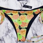 Tavik Swimwear Triangle Bikini Bottom Side Tie Size Large Reversible Lined Green Photo 0