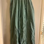 Highlight Sage Green Linen Paperbag Waist Cropped Wide Photo 8